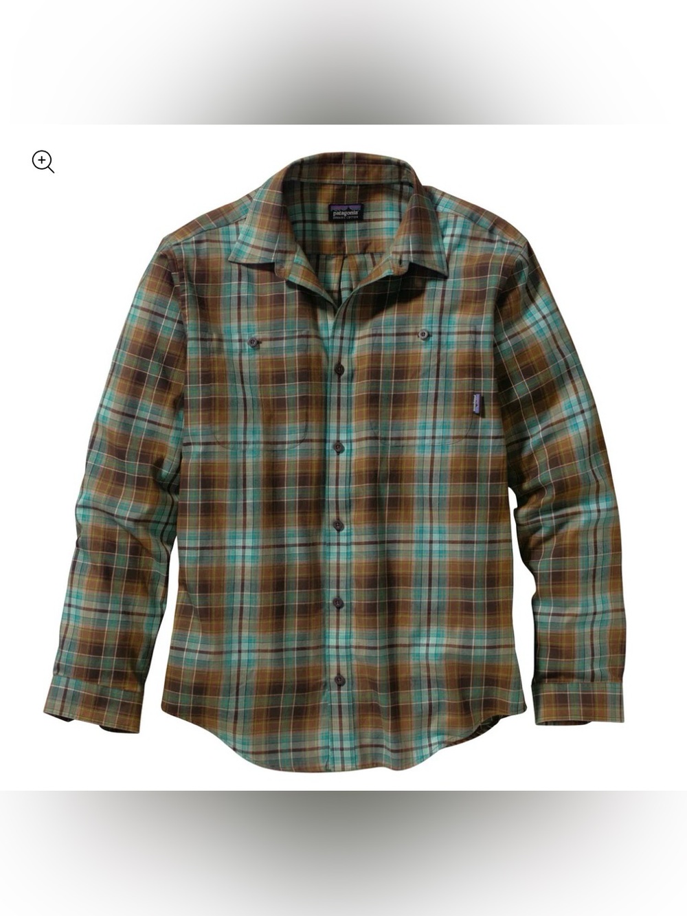 Patagonia Organic Cotton Plaid Button Down Shirt Long Sleeve Mens M